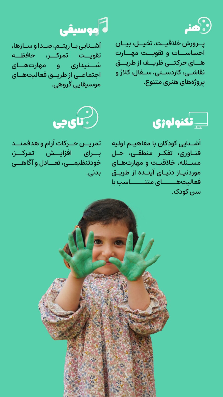 فعالیت‌های هنر، خلاقیت و حرکت — بخش اول